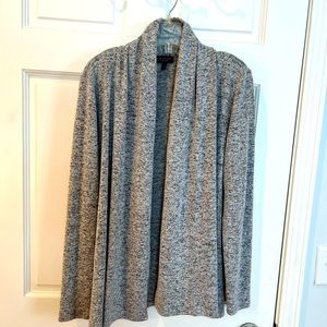 THE LIMITED COLLECTION ROUCHED NECKLINE OPEN FRONT DRAPED CARDIGAN SWEATER